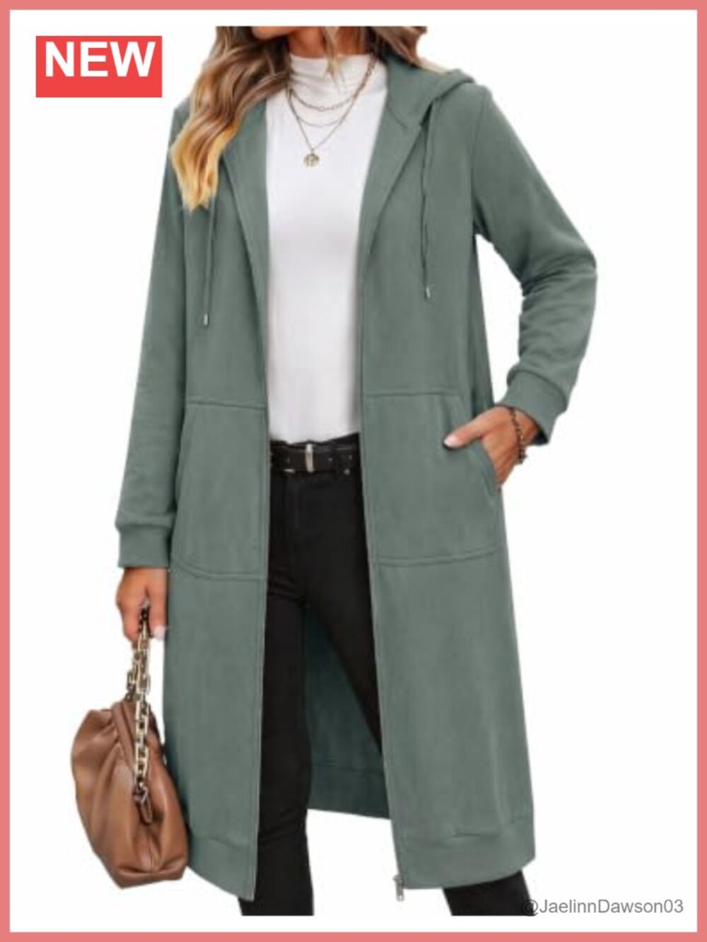 Women's Oversized Fleece Zip Up Hoodie Long Tunic Sweatshirt Casual